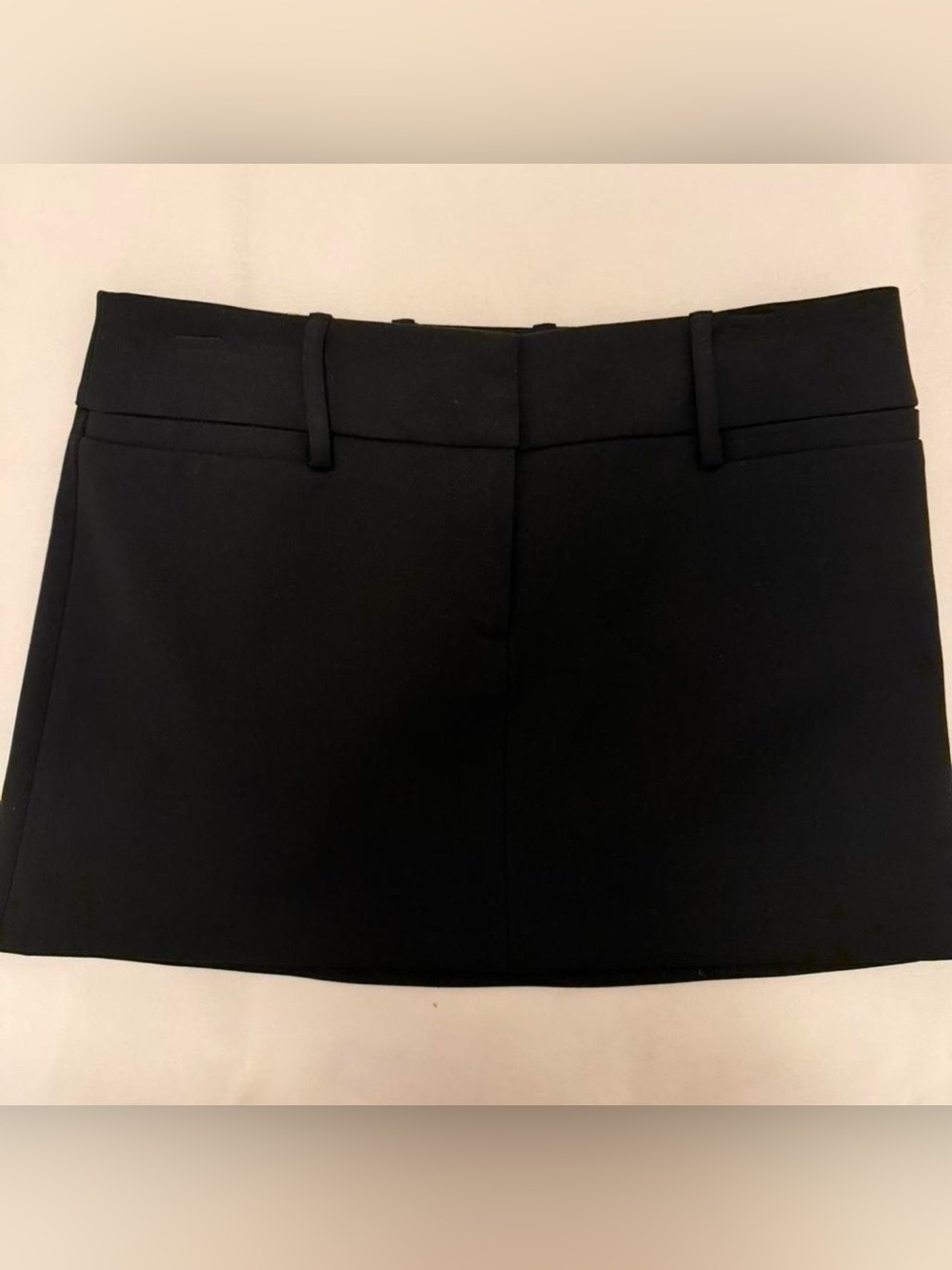 Zara Black Mini Skirt with Belt Loops